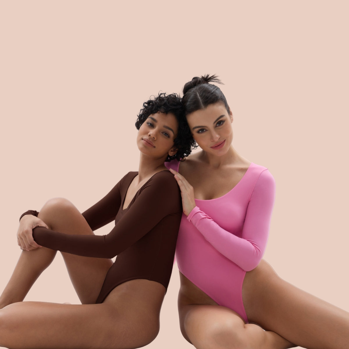 Bodysuit for Women V Neck Long Sleeve Body Suit