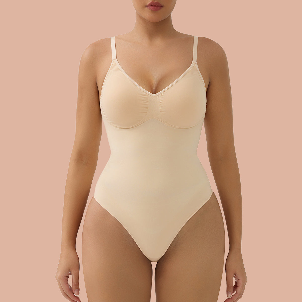 Bodysuit Tummy Control Removable Pads Shapewear Seamless Sculpt Body Shaper For Women
