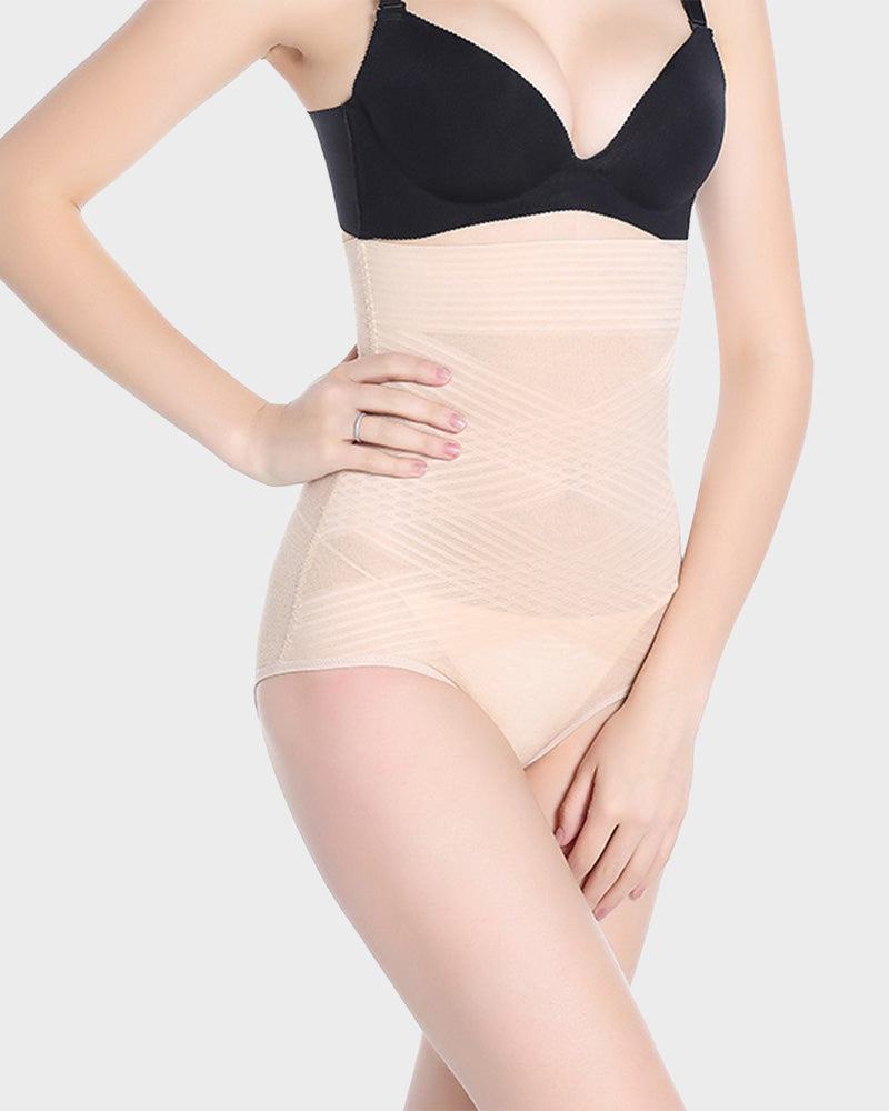 Slim Cross Design High Waist and Hip Lift Body Shapewear