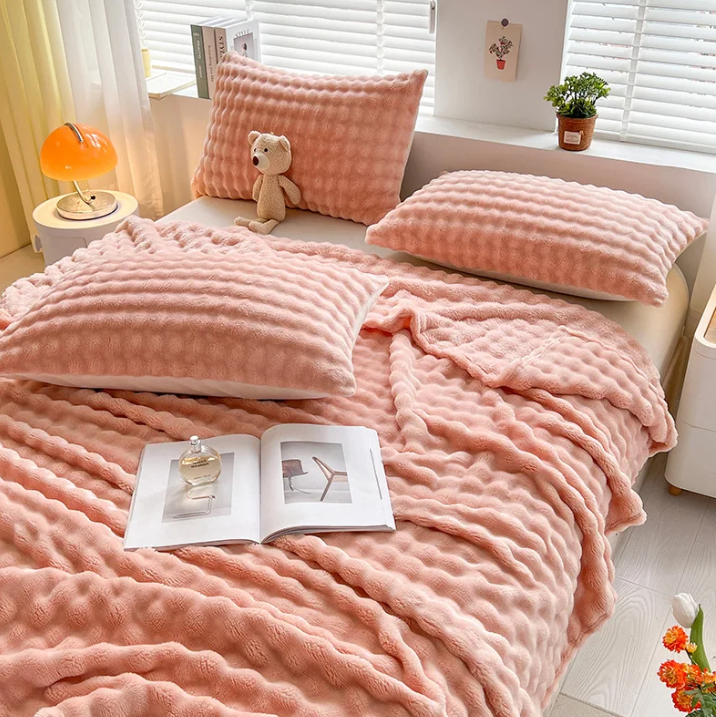 Snughalo – Bubble Fleece Throw Blanket