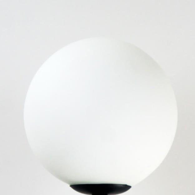 Modern Globe Floor Lamp – Forged Iron & Glass Standing Light