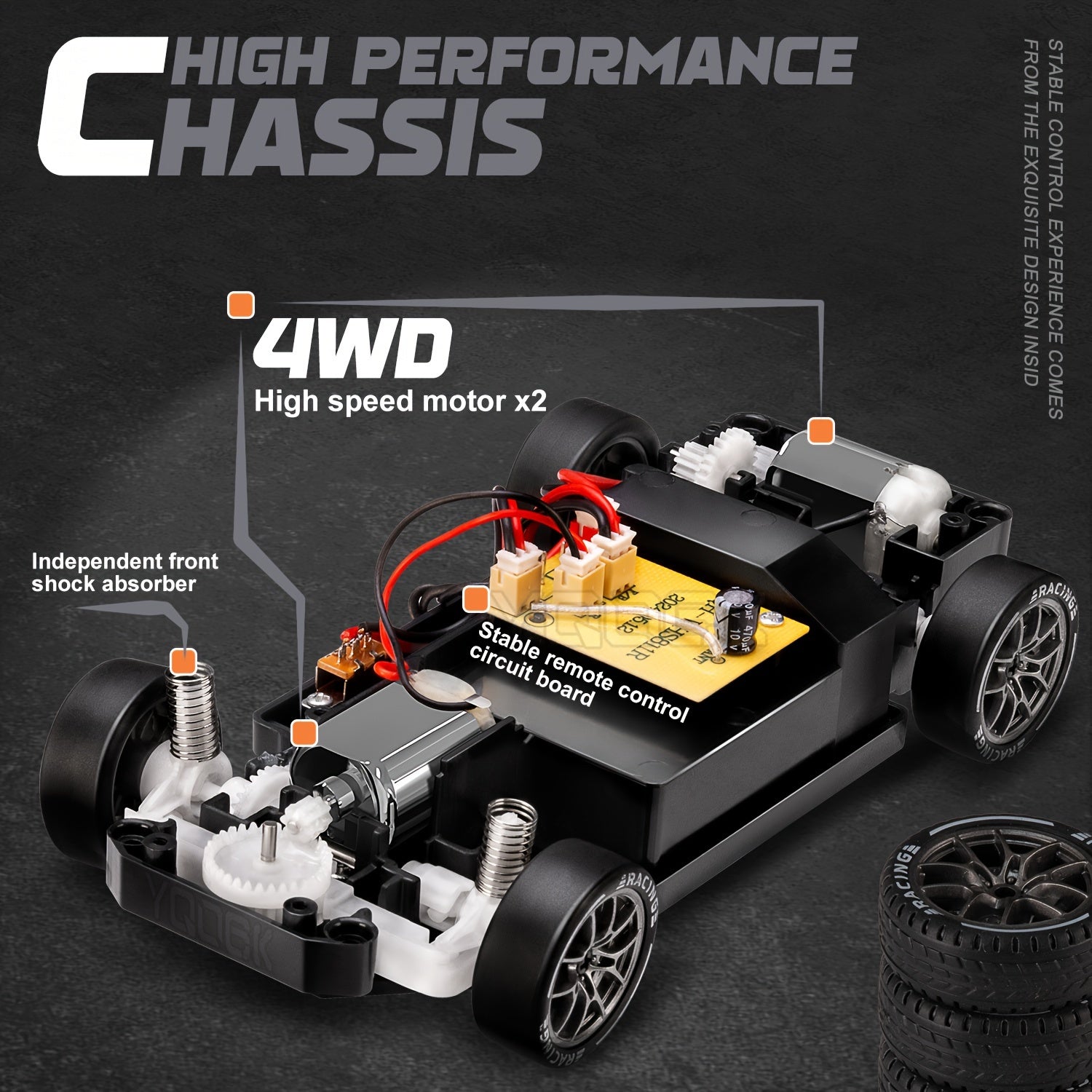 Ultimate Drift Racer 1:24 - RC Car with Light-Up Wheels