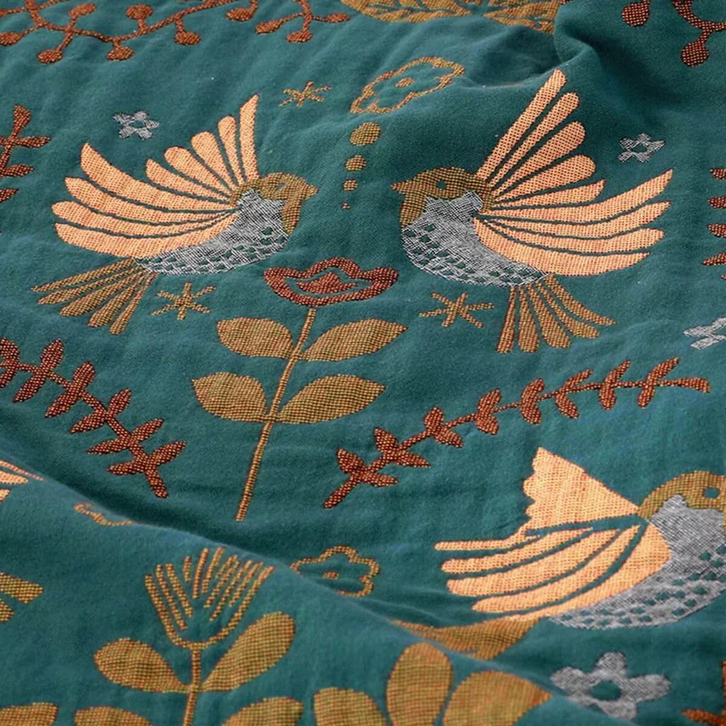 Harmoniya – Reversible Bird Motif Blanket