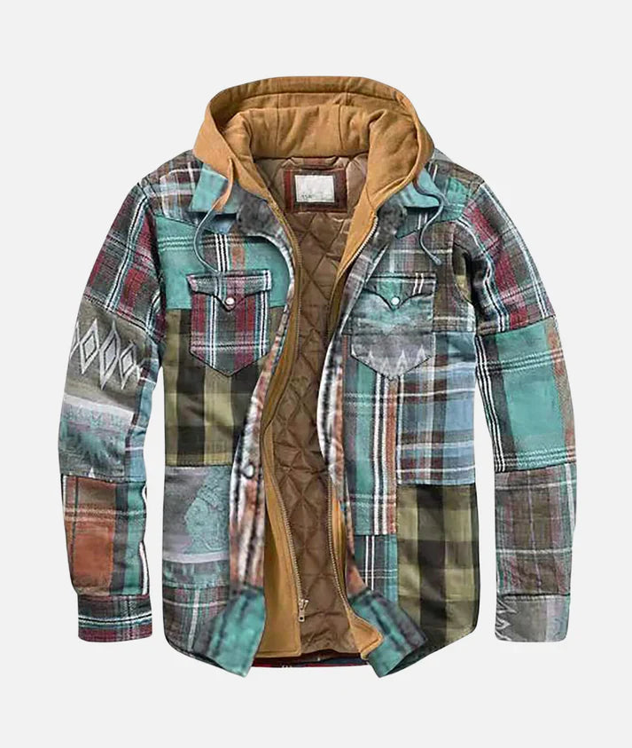 Plaid Hooded Jacket