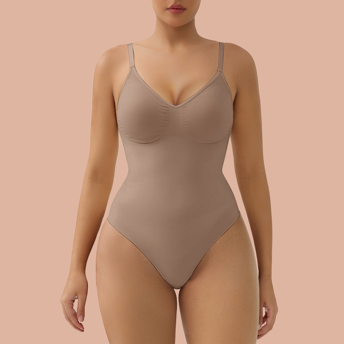 Bodysuit Tummy Control Removable Pads Shapewear Seamless Sculpt Body Shaper For Women
