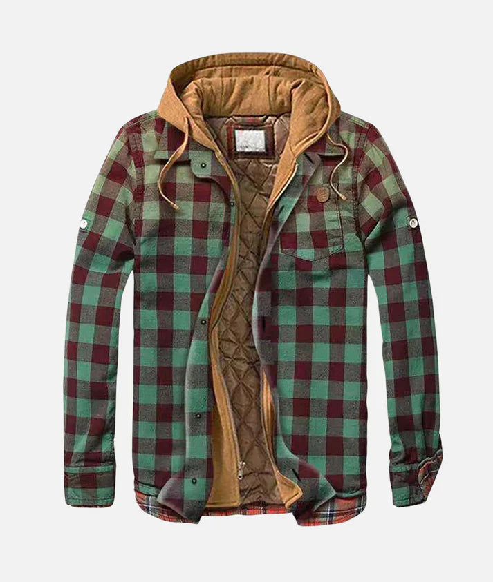 Plaid Hooded Jacket