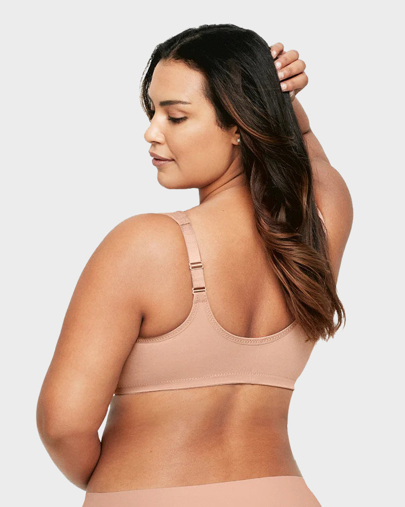 Front Closure Underwire Print Bra