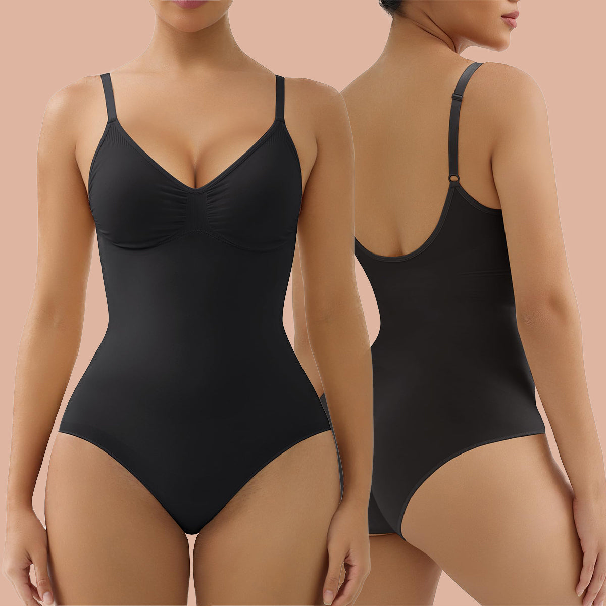 Bodysuit Tummy Control Removable Pads Shapewear Seamless Sculpt Body Shaper For Women