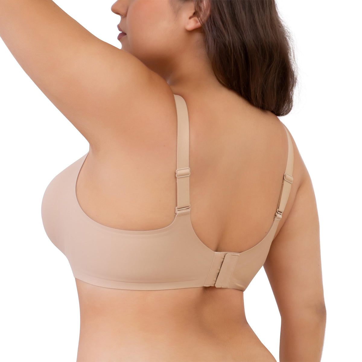 Seamless Oversized Bras Wireless V Neck Everyday Bra Comfortable Cloud Feel Soft Padded Bras