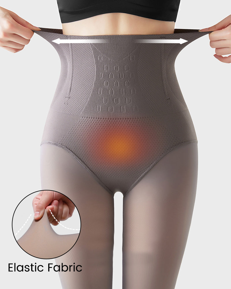 High Waist Sculpting Fleece Lined Tights