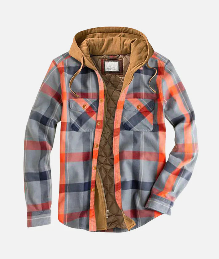 Plaid Hooded Jacket
