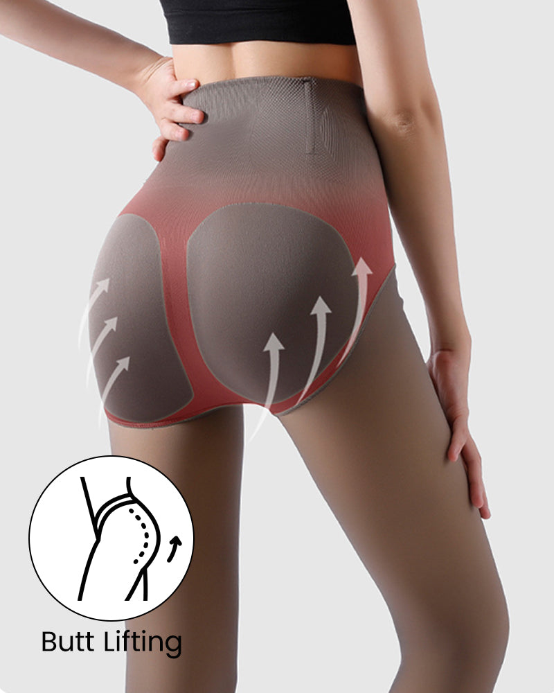 High Waist Sculpting Fleece Lined Tights