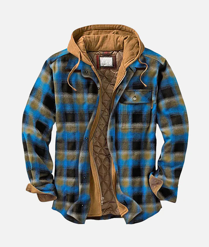 Plaid Hooded Jacket