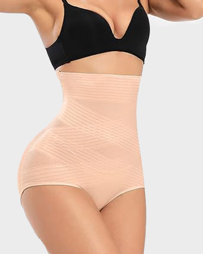 Slim Cross Design High Waist and Hip Lift Body Shapewear
