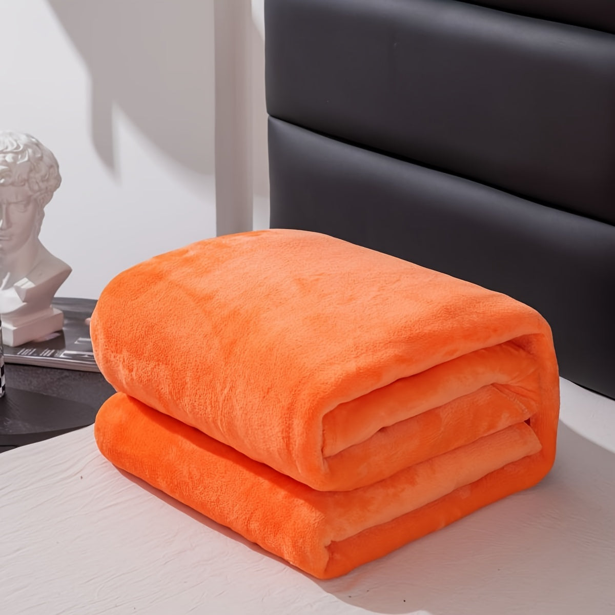 LunaWeave – Grey Flannel Throw Blanket for All-Season Comfort
