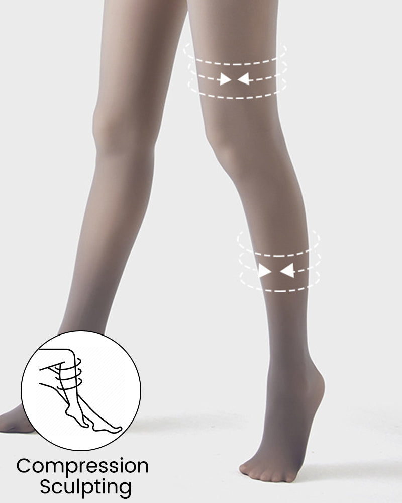 High Waist Sculpting Fleece Lined Tights