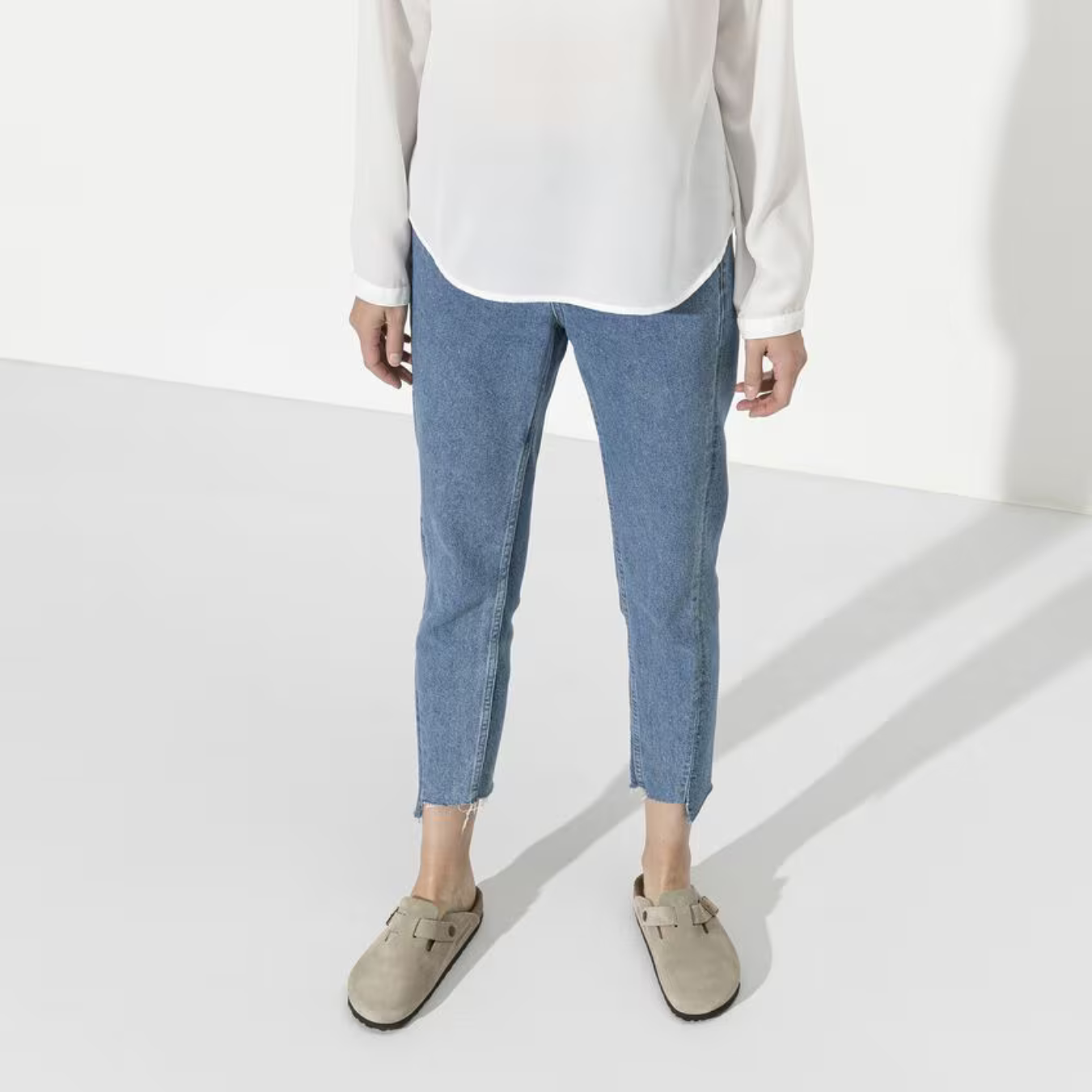 Comfort Anatomically Shaped Suede Leather Clogs