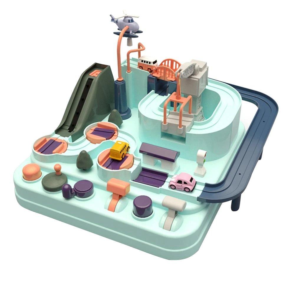 educational adventure game, car city playset, sensory development toy