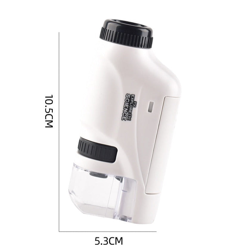 Kids Pocket Microscope - Educational Adventure in Close-Up - LED Microscope
