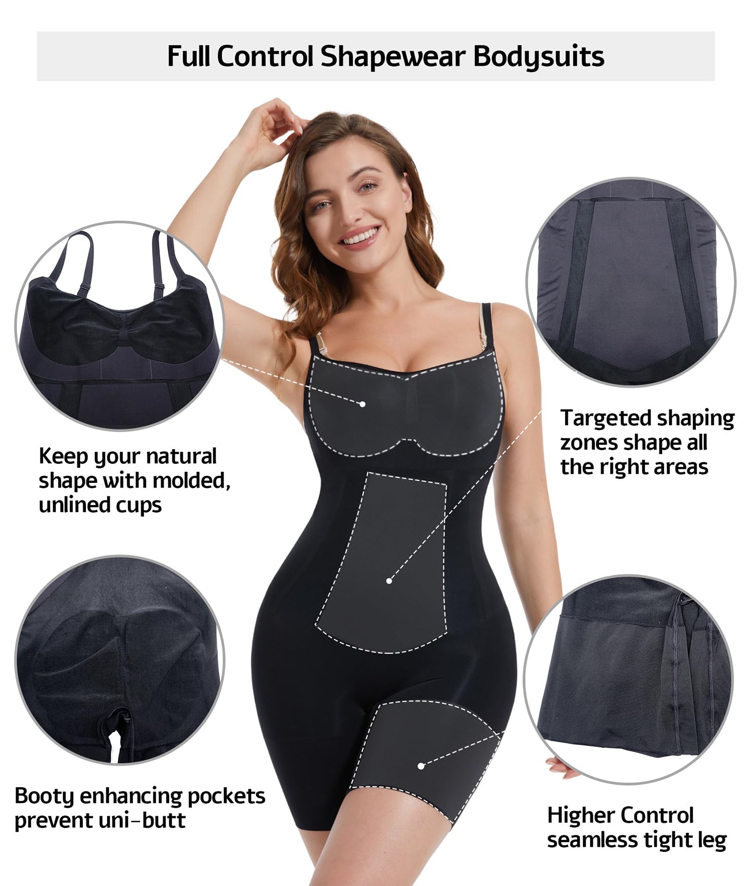One-Piece Bodysuits Seamless Shapewear for Women