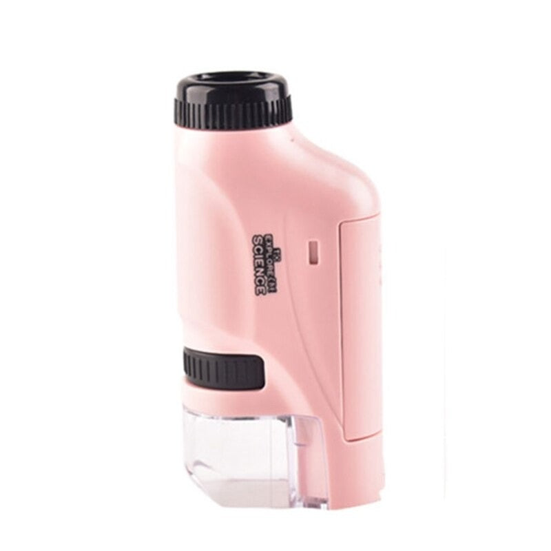 Kids Pocket Microscope - Educational Adventure in Close-Up - LED Microscope