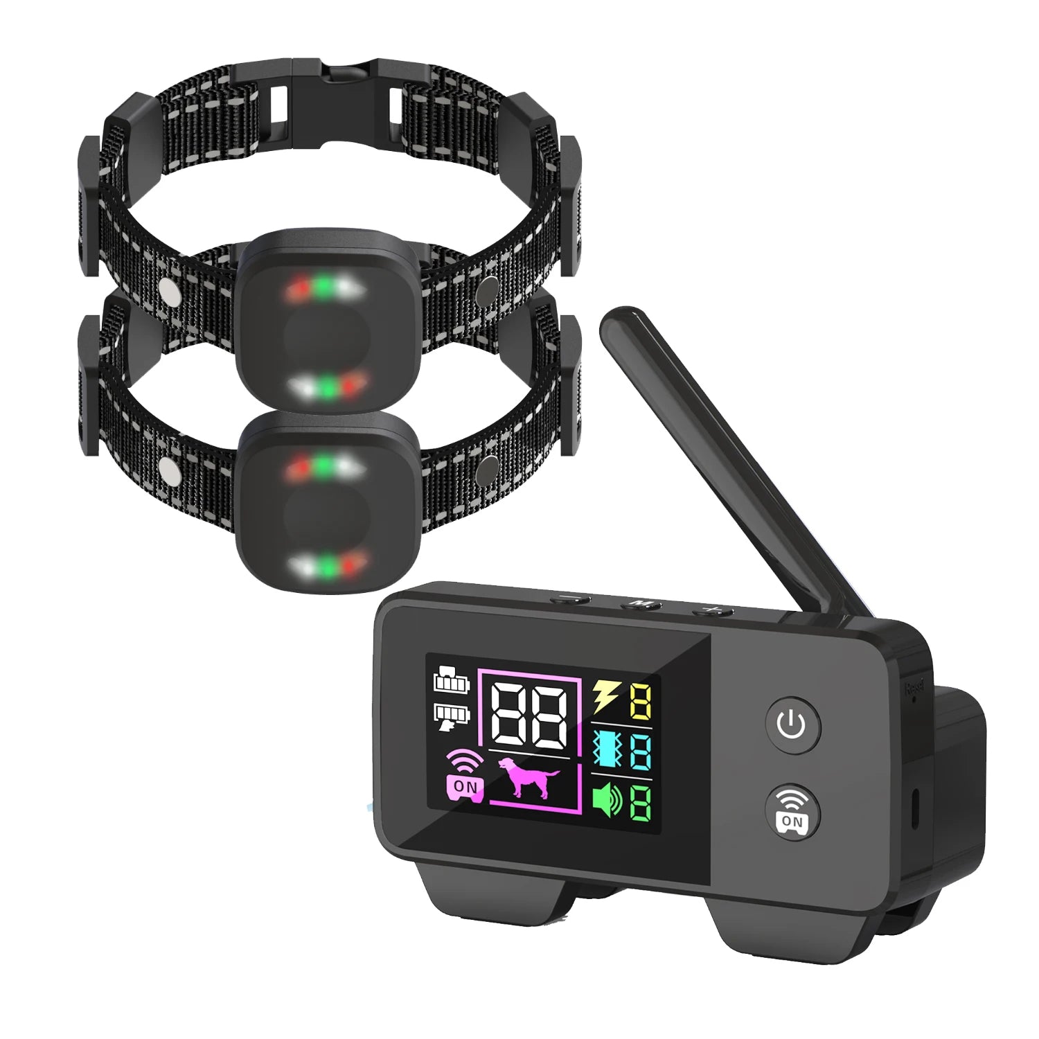 Rechargeable Wireless Electric Dog Fence with 200m Range, Waterproof Beep and Shock Training Modes, Transmitter and Collar Combo