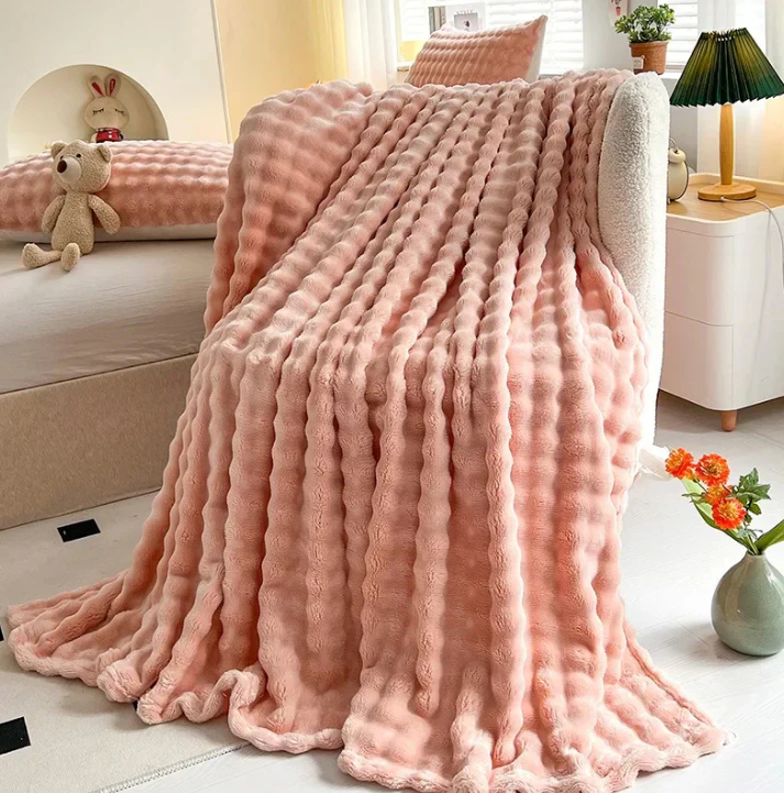 Snughalo – Bubble Fleece Throw Blanket