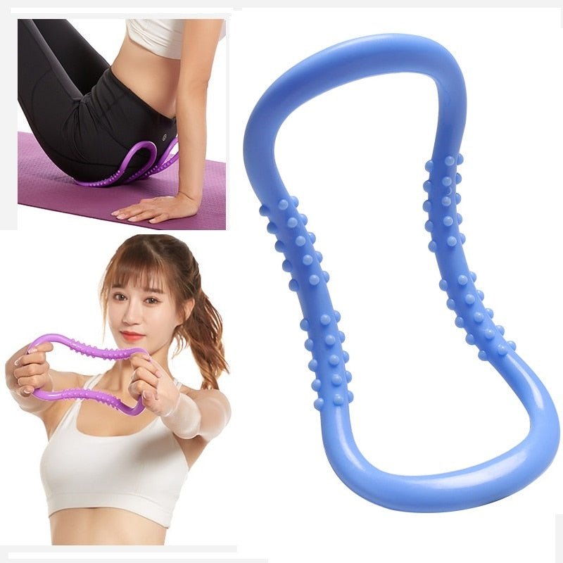 yoga ring, fitness accessory, muscle massage tool, fascia strengthening, full body workout tool, yoga prop, workout, massage, stretch, exercise equipment, home workout equipment, yoga ring for stretching, yoga ring for massage, fitness tool, fascia release, stretching prop, muscle recovery, yoga accessory, flexibility tool, workout accessory, home fitness, muscle relief, yoga stretch ring