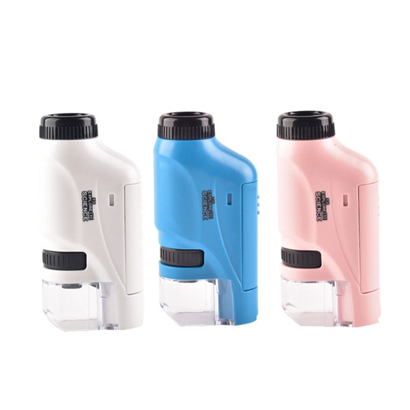 Kids Pocket Microscope - Educational Adventure in Close-Up - LED Microscope