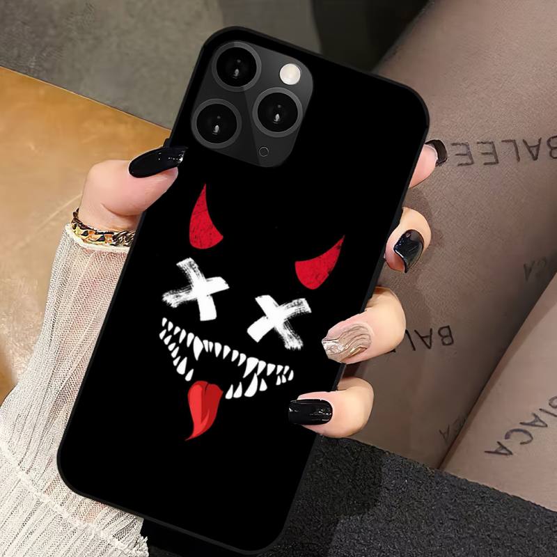 Rugged Devil Bad Boy Design iPhone Case | MagSafe Case with 360-Degree Protection & Camera Lens Cover for Apple iPhone 16/15/14/13/12 Pro Max, Pro, Plus, e & Mini Cover | Shockproof Phone Case with Armor Shell & Bumper Cover