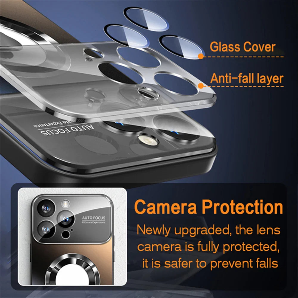 High-Quality Matte Magnetic iPhone Case with MagSafe for Apple iPhone 16/15/14/13/12 Pro Max Plus Mini