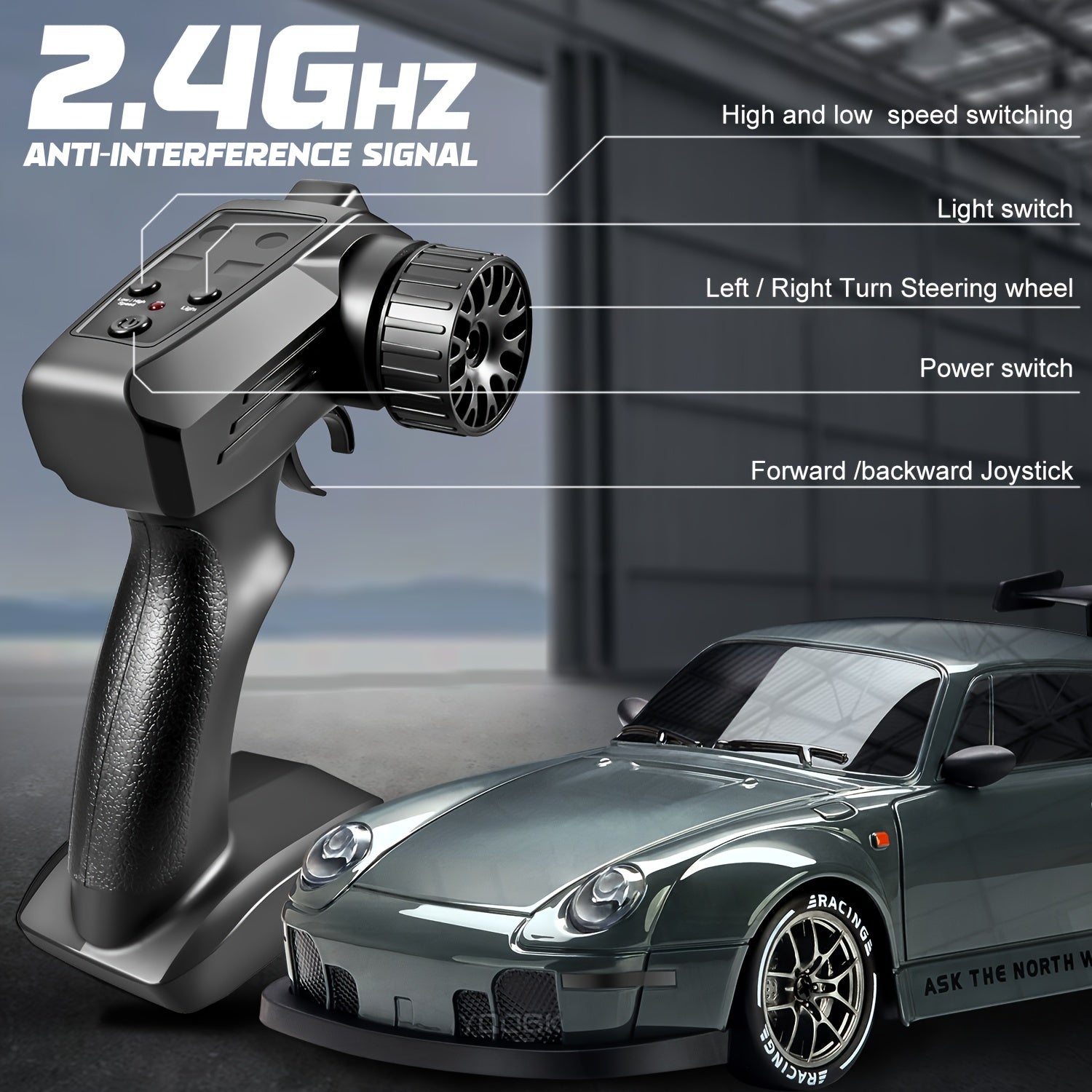 Ultimate Drift Racer 1:24 - RC Car with Light-Up Wheels