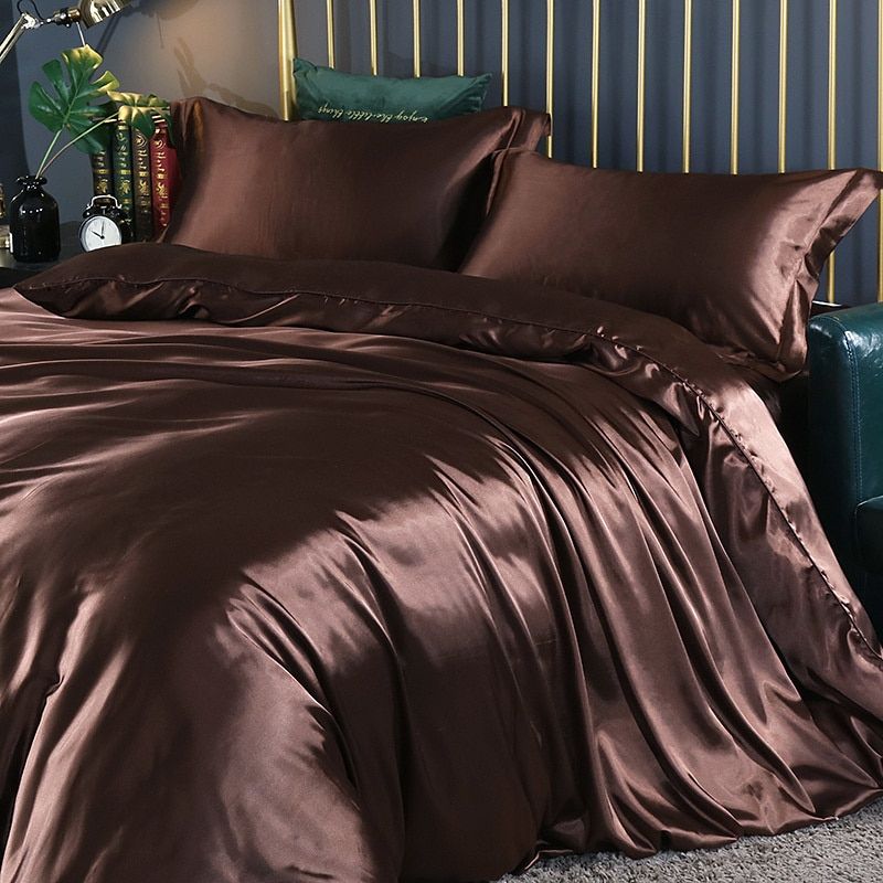 Satin Bed Set with Cotton Feel