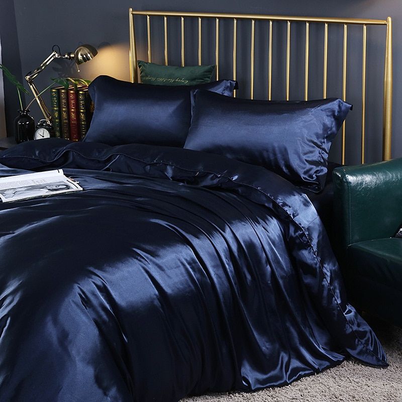 Satin Bed Set with Cotton Feel