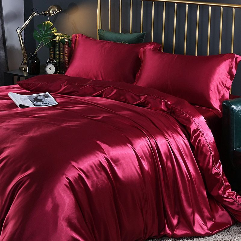 Satin Bed Set with Cotton Feel