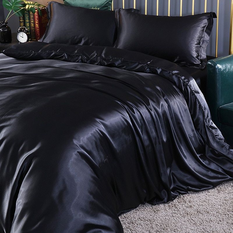 Satin Bed Set with Cotton Feel