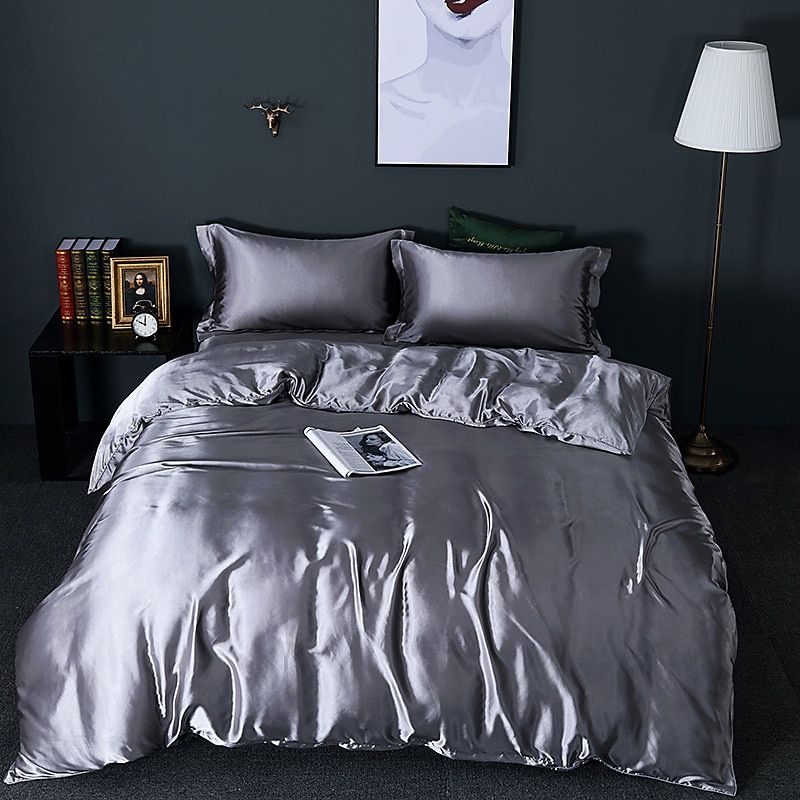 Satin Bed Set with Cotton Feel