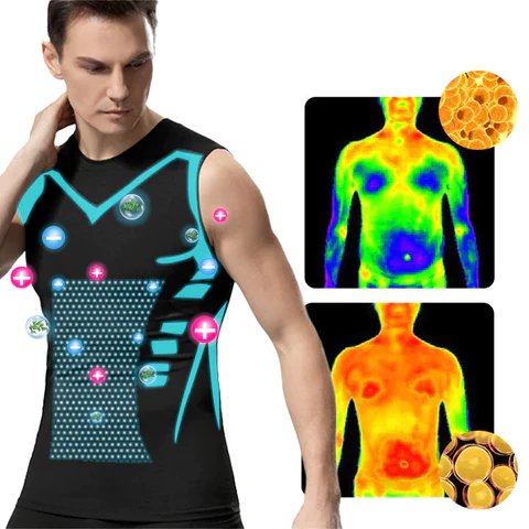Posture Corrector Vest- Ionic Shaping Sleeveless T-Shirt, Fitness Tummy Control Top
