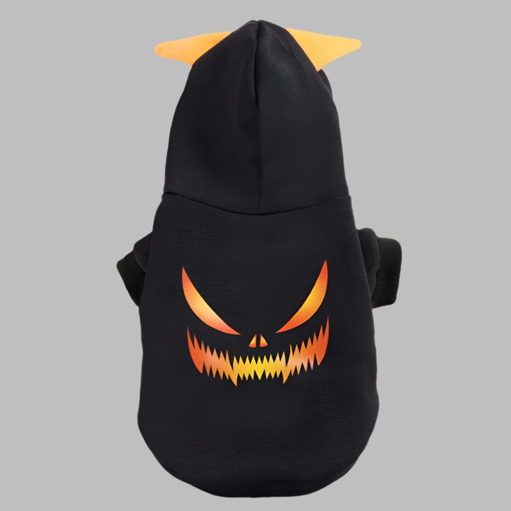 Pumpkin Design Pet Clothes - Cosplay Halloween Dog Hoodie, Soft and Adorable Warm Outfit Coat