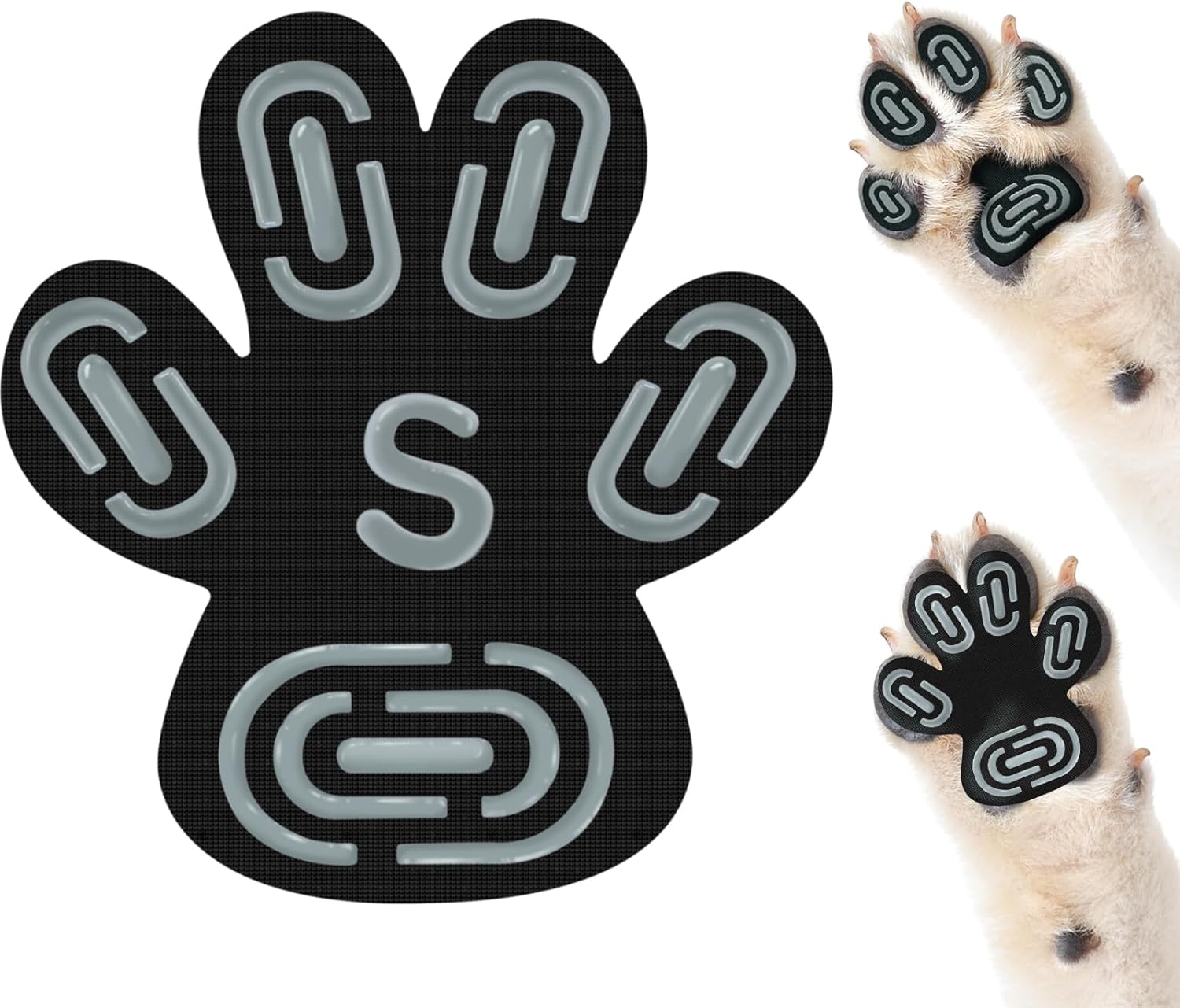 Waterproof Anti-Slip Dog Paw Protectors – Durable Traction Pads in Black, Pink, Blue