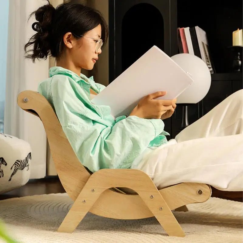 Wooden Cat Lounge Chair - Stylish & Multi-Functional Scratcher for Your Pet, Perfect for Outdoor & Home Relaxation