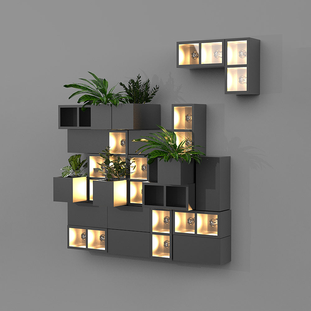 LumaSquare® Outdoor Wall Light – Cubic Metal & Glass Design