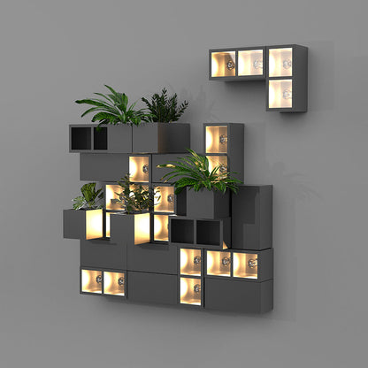 LumaSquare® Outdoor Wall Light – Cubic Metal & Glass Design