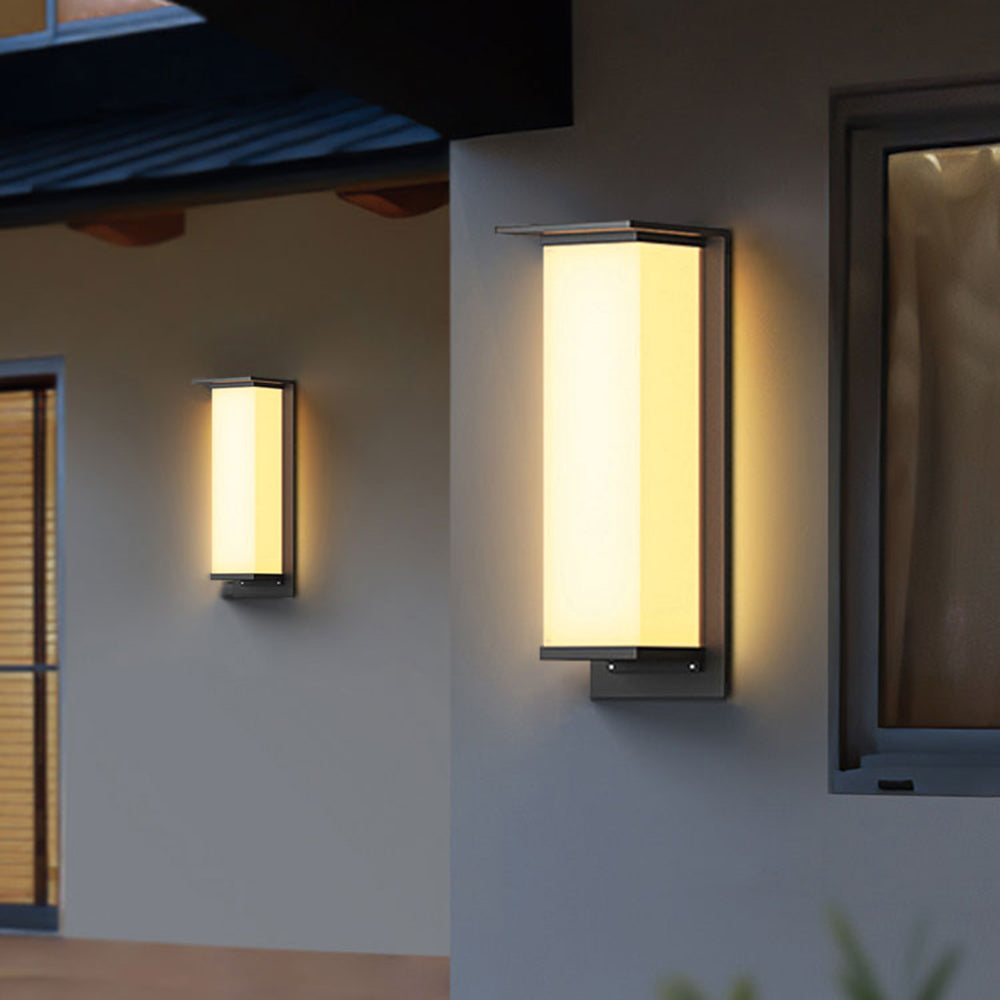 Paul® Solar Wall Light – Modern Metal and Acrylic Design, IP65 Waterproof