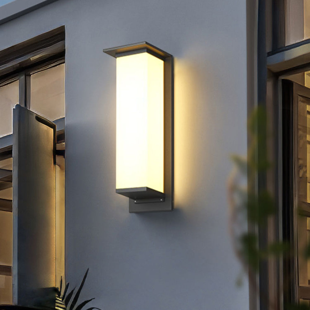 Paul® Solar Wall Light – Modern Metal and Acrylic Design, IP65 Waterproof