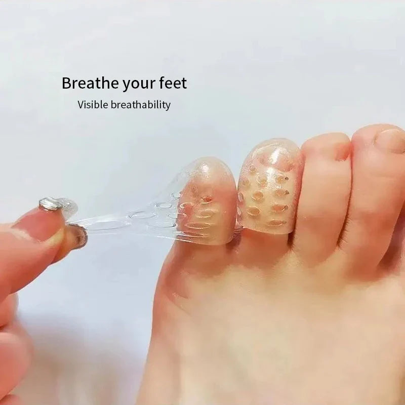 Friction-Resistant Silicone Toe Caps