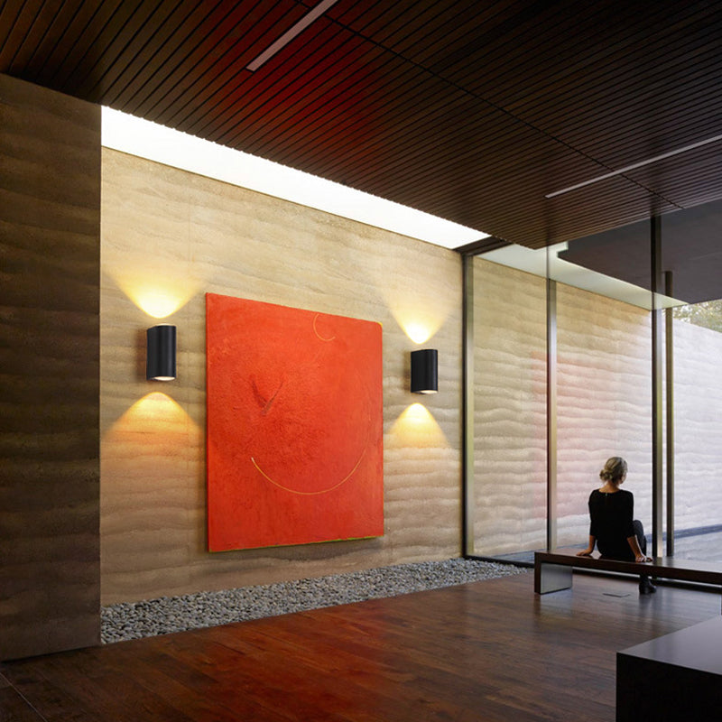 LuxLumina® Outdoor LED Wall Light – Metal & Glass, Rectangular Design