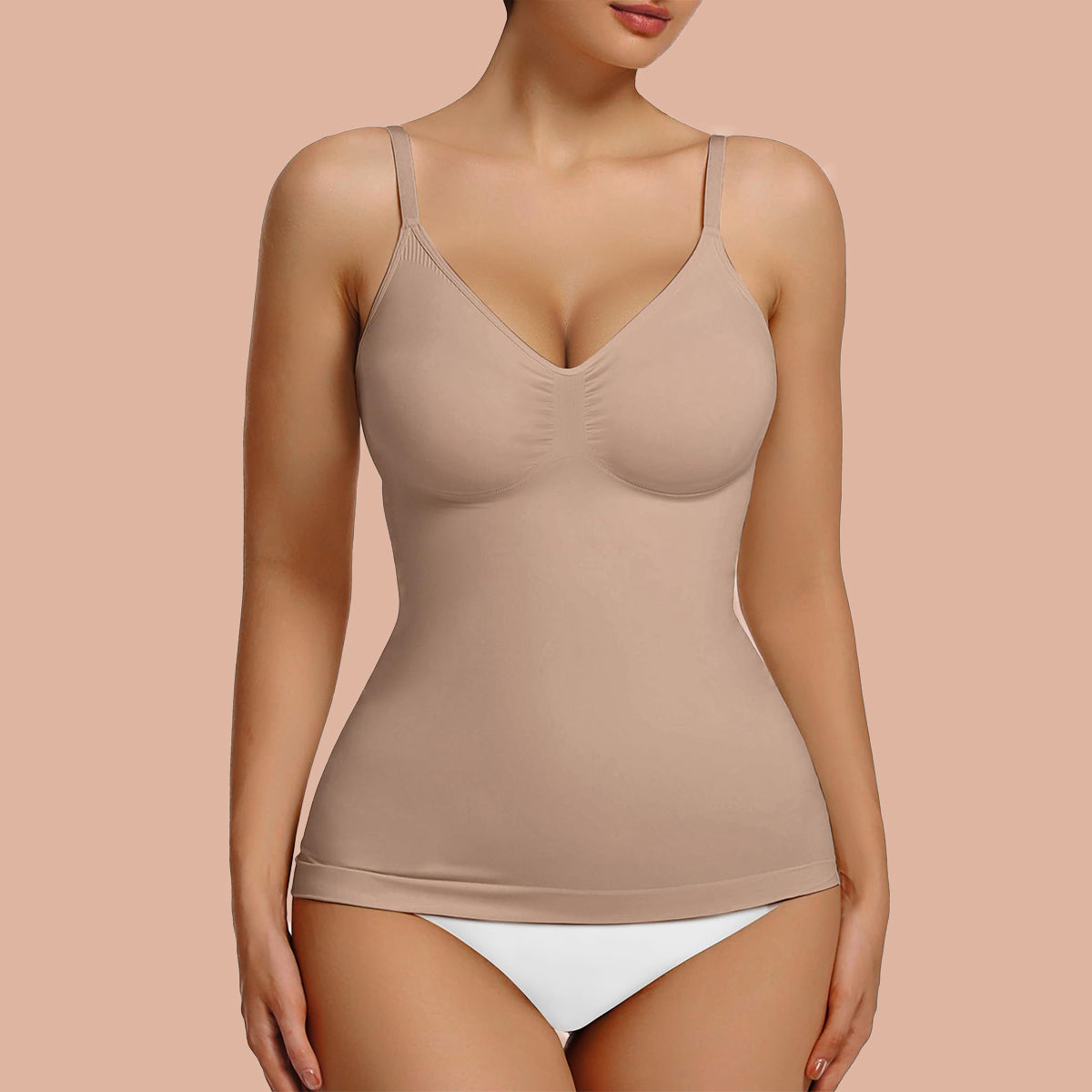 Women's Shaping Tank Top Scoop Neck Seamless Tummy Control Camisole
