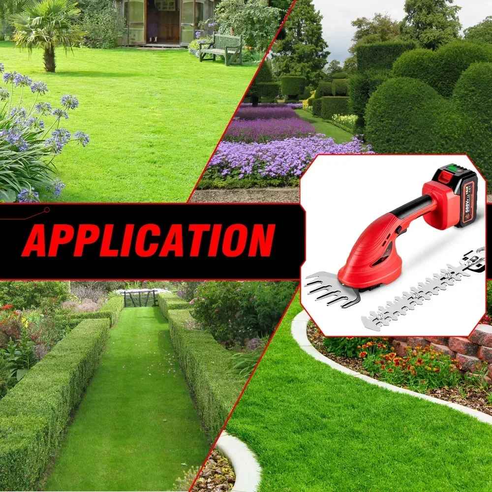 Cordless 2-in-1 Electric Hedge Trimmer 600W – Compatible with Makita 18V