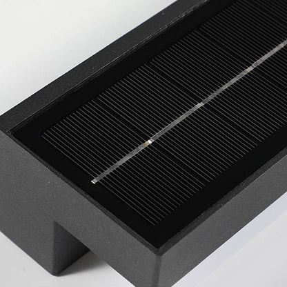 Orr® Dimmable Solar Wall Light – Modern Black LED Outdoor Lighting